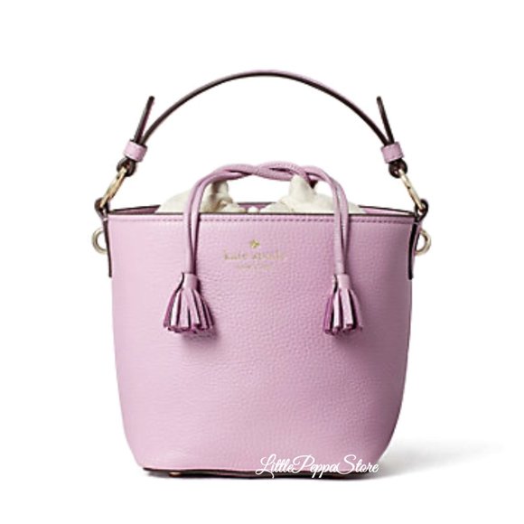 KATE SPADE HAYES BUCKET CROSSBODY BAG IN ORCHID - Picture 2 of 5